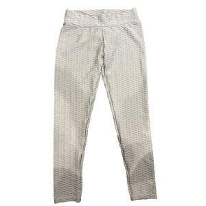 Women's Gray Textured Leggings XL